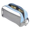 Picture of BILBAO TOILETRY BAG 4450 Dark Grey/Light Blue/White