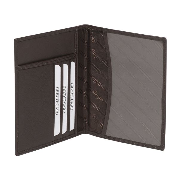 Picture of NAPPA LEATHER PASSPORT HOLDER 17.808.341 Dark Brown