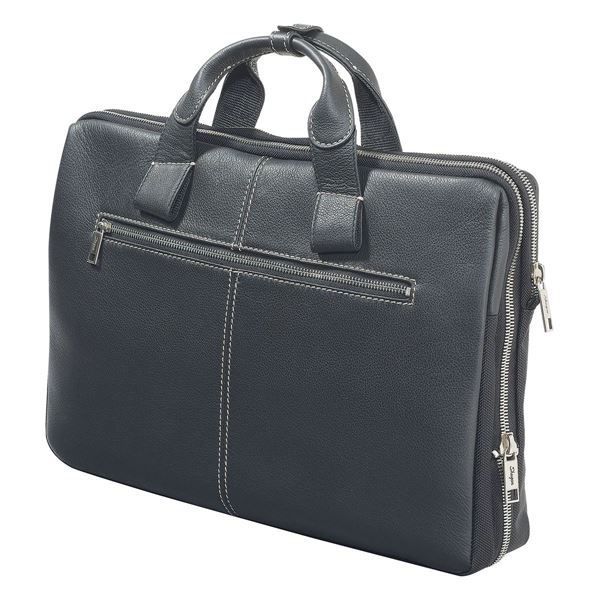 Picture of NAPPA LEATHER LAPTOP BRIEFCASE 11.201.310 Black