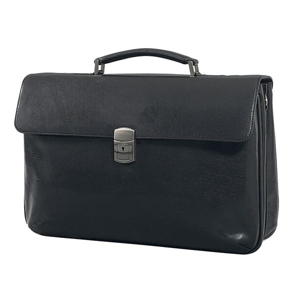 Bild von LEATHER LAPTOP BRIEFCASE 11.203.710  Black