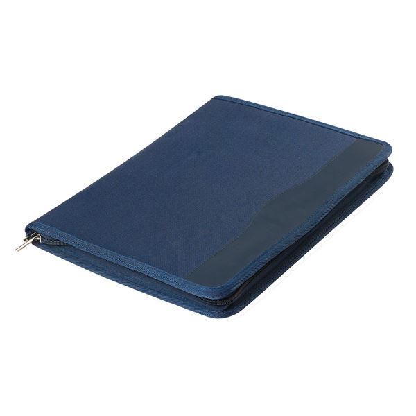 Picture of POLYESTER A4 ZIPPED FOLDER  10.117.821 Navy