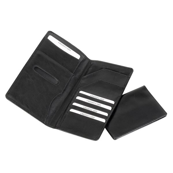 Image sur LEATHER TRAVEL WALLET 17.802.510 Black