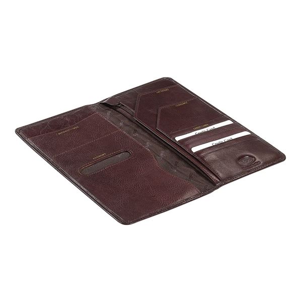 Picture of LEATHER TRAVEL WALLET 17.804.141 Dark Brown