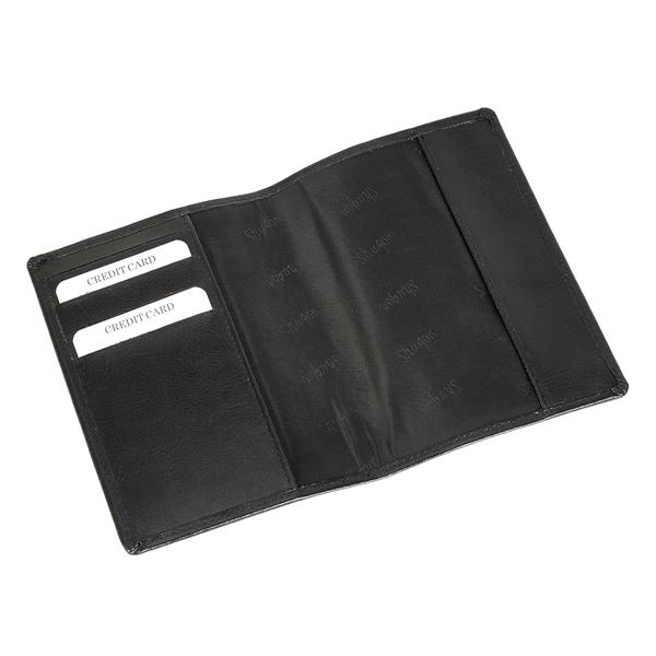 Picture of LEATHER PASSPORT COVER 17.820.510 Black