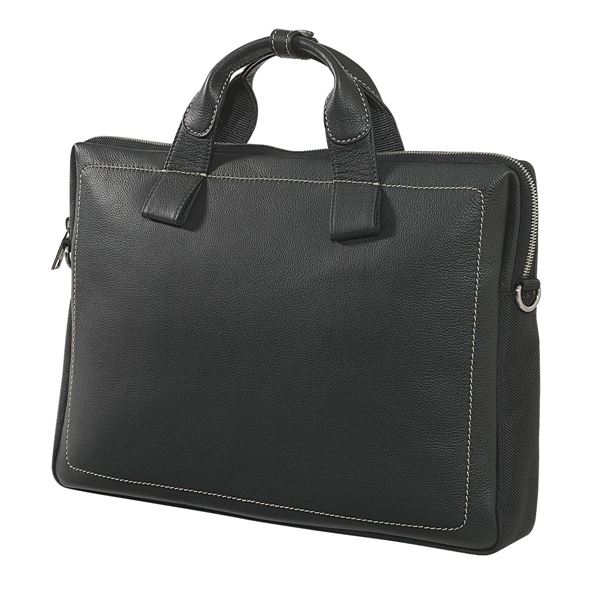 NAPPA LEATHER LAPTOP BRIEFCASE 11.200.310  Black