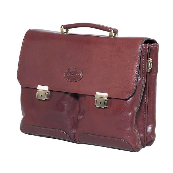 Picture of LEATHER LAPTOP BRIEFCASE 11.205.740 Brown