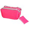 Picture of  1433  BARI FOLDING TRAVEL HOLDALL Hot Pink / Light Grey