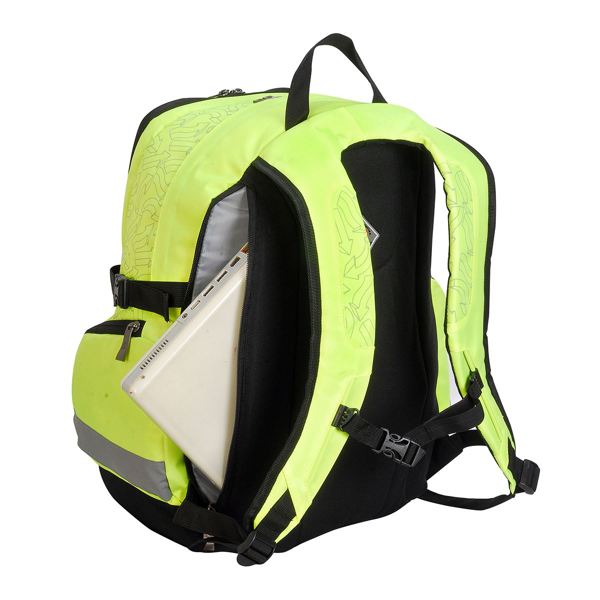 SH7702 Shugon London Pro Hi Vis Backpack Large Viz Bag Reflective Rucksack