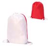 5891 STAFFORD CONTRAST DRAWSTRING BACKPACK Blanco/ Rojo