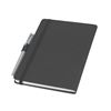 Picture of A5 PU NOTEBOOK 16.728   Black with pen loop