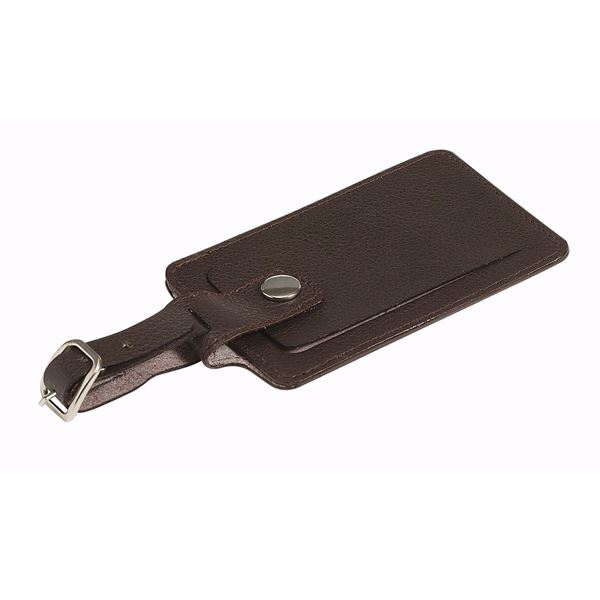 Picture of SPLIT LEATHER LUGGAGE  TAG 17.810 Nappa Brown
