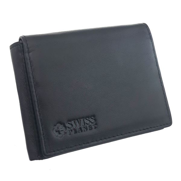 Image sur  41.13.419  CRAZY HORSE LEATHER WALLET SWISS PLANET Black