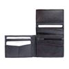  41.13.419  CRAZY HORSE LEATHER WALLET SWISS PLANET أسود