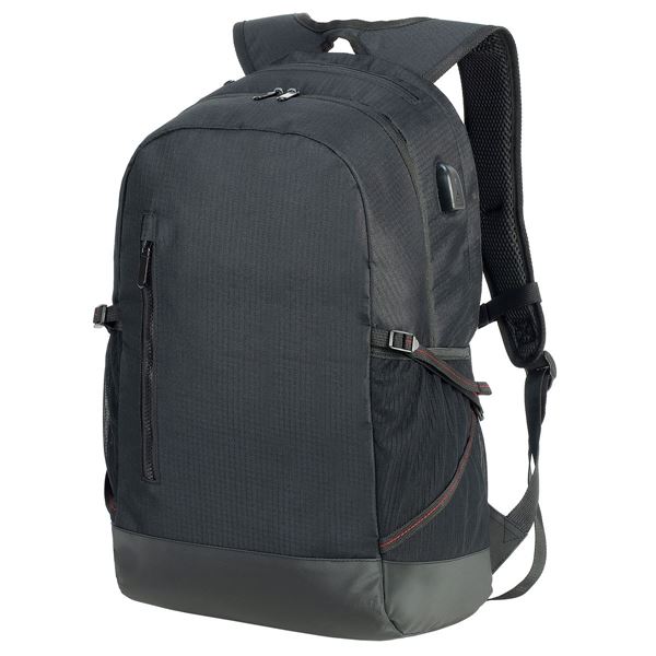 5816  LEIPZIG DAILY LAPTOP BACKPACK Black