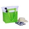 Picture of 4131 TENERIFE BEACH AND LEISURE BAG Lime Green/ White