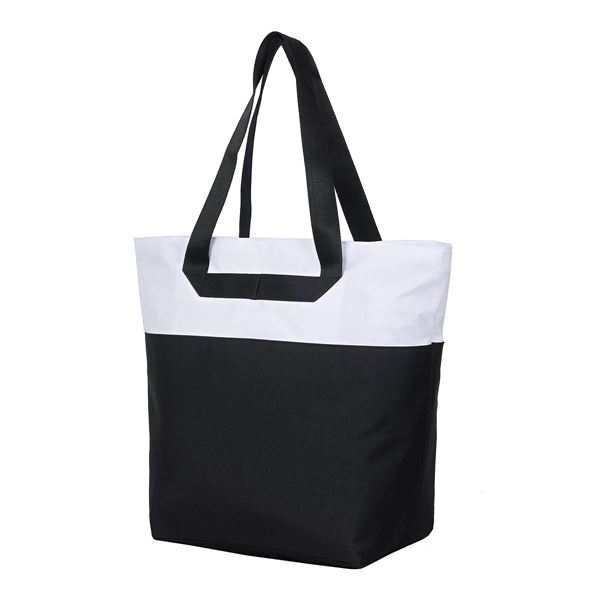 Picture of 4131 TENERIFE BEACH AND LEISURE BAG Black/White