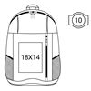 Picture of 1232  YORK BASIC BACKPACK  French Navy/Sky Blue/Light Grey