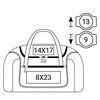 Picture of RHODES SPORTS HOLDALL 1577 Black/ White