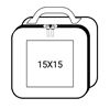 Picture of SANDWICH COOLER BAG 1808 Black/ Light Grey