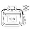 Image sur MARSEILLE MESSENGER LAPTOP BAG Black Mélange / Grey