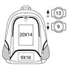 Picture of LONDON LAPTOP BACKPACK  7700 Black